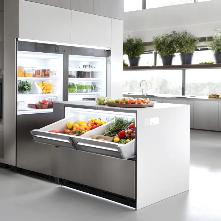 Keeperion AI Food Storage Device in moderner Küche